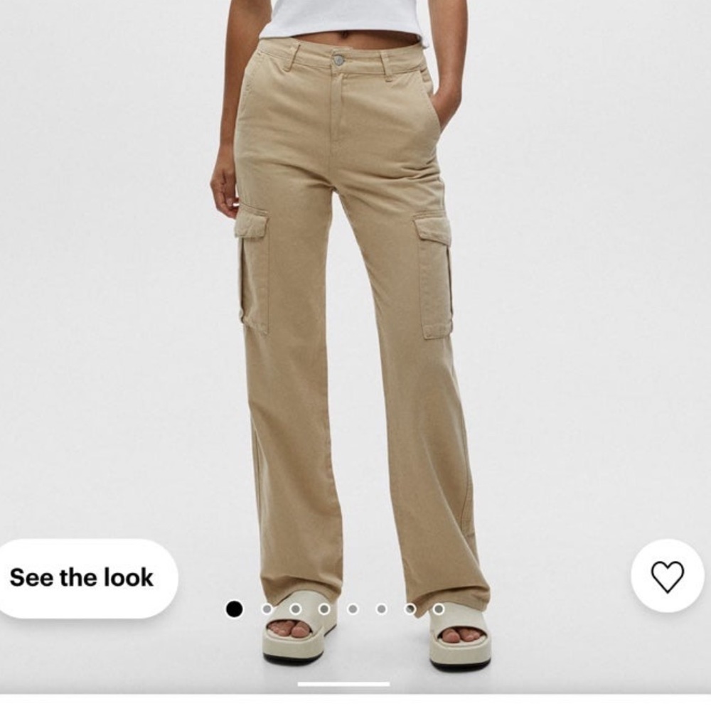 Pull & Bear Straight Fit Cargo Pants NWT